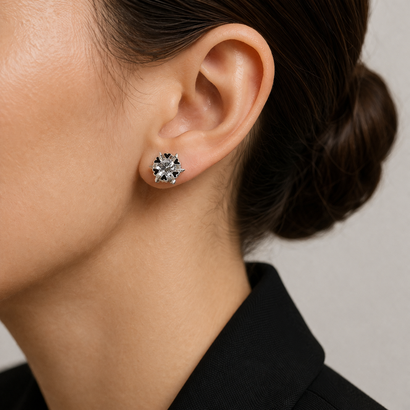 Starlight Burst Stud Earrings
