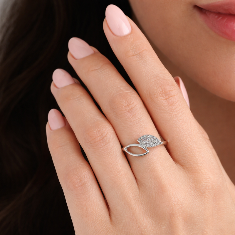 Twilight Leaf Open Ring